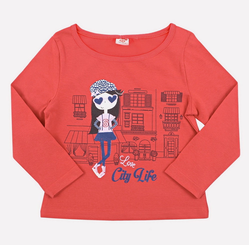 картинка Джемпер для девочки Crockid К 3546/1 насыщенно-красный от магазина детских товаров ALiSa