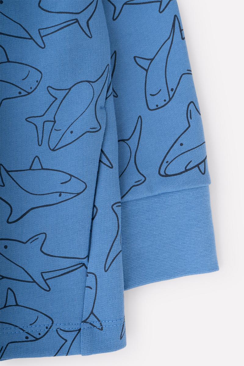картинка Куртка для мальчика Crockid К 301748 дымчато-синий, акулы к1285 от магазина детских товаров ALiSa