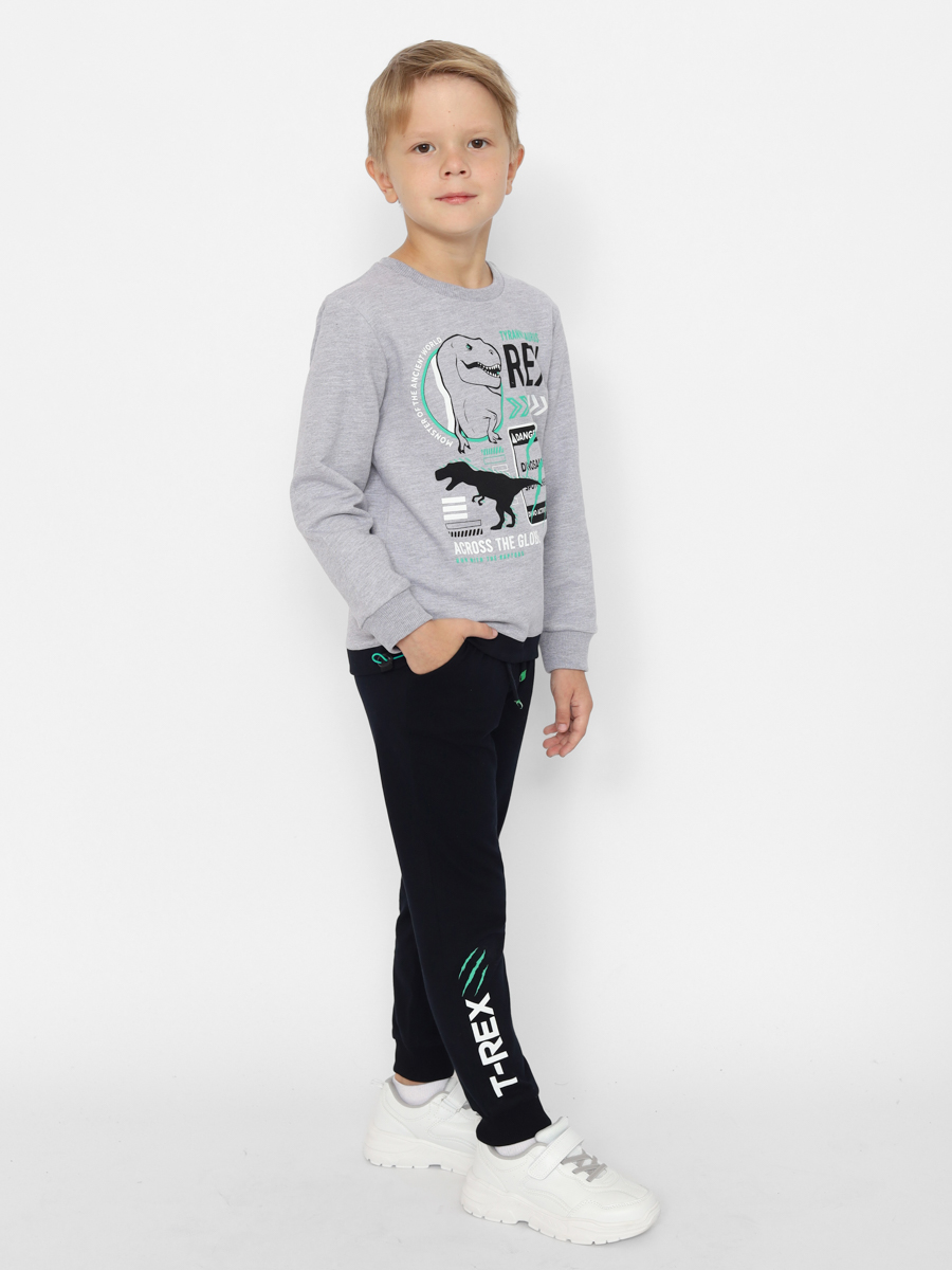 картинка Джемпер для мальчика Cherubino CWKB 63709-11-387 Серый меланж от магазина детских товаров ALiSa