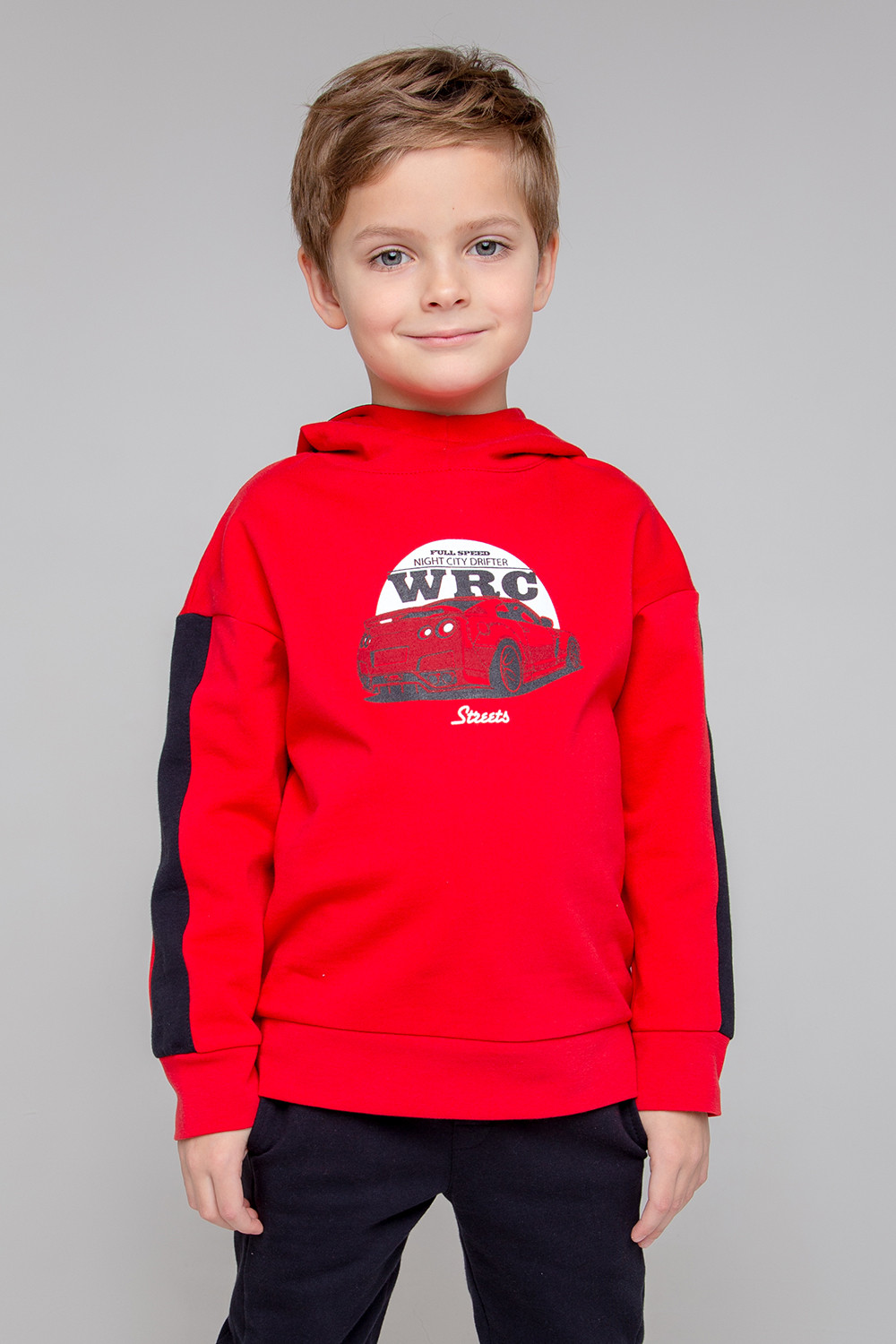 картинка Джемпер для мальчика Crockid КР 301908-1 насыщенно-красный к356 от магазина детских товаров ALiSa