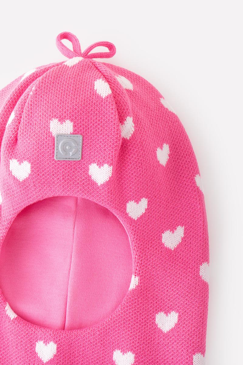 картинка Шапка-шлем для девочки Crockid КВ 20252 насыщенный коралл от магазина детских товаров ALiSa