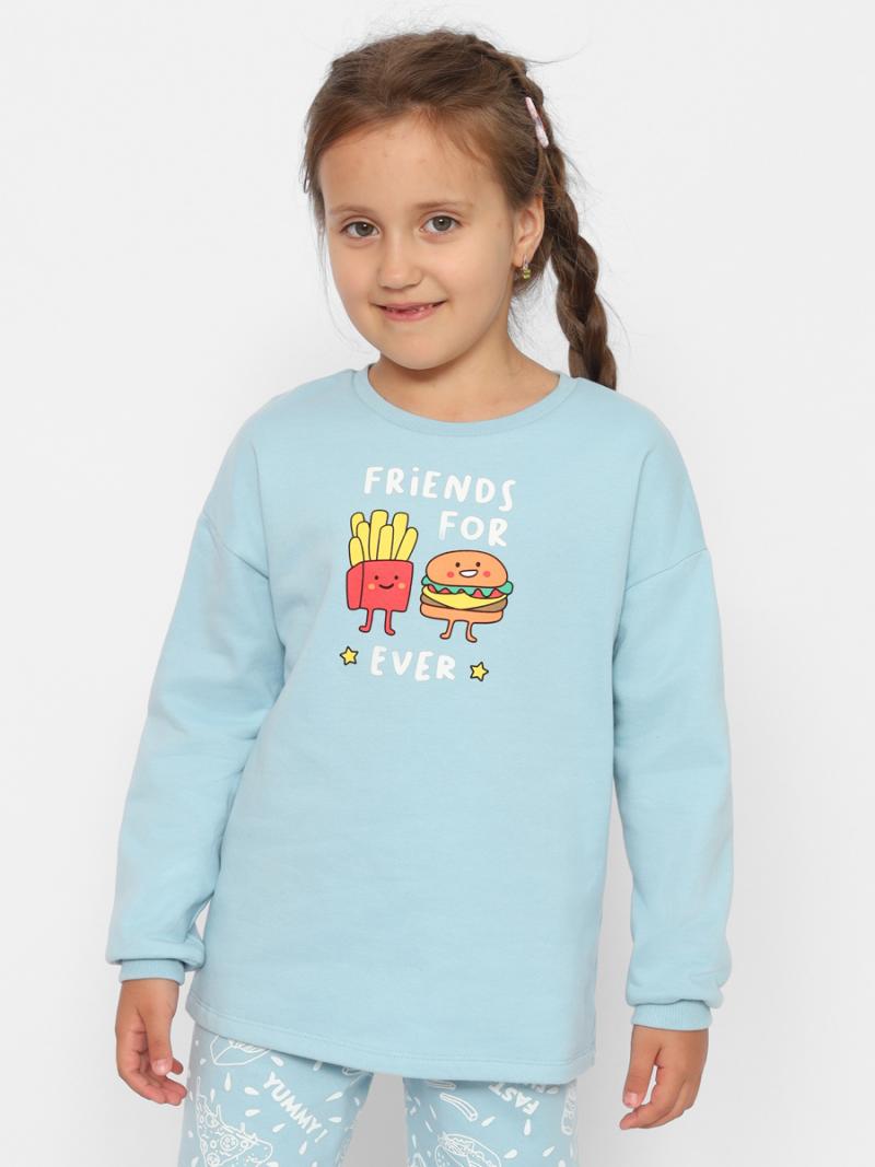 картинка Пижама для девочки Cherubino CWJG 50156-43 Голубой от магазина детских товаров ALiSa