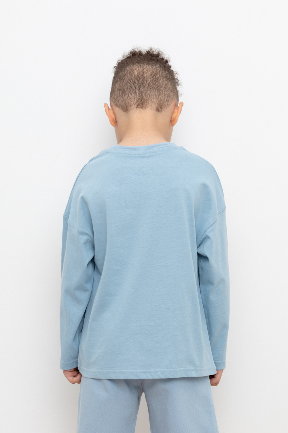 картинка Джемпер для мальчика Crockid КР 302256 пыльно-синий к432 от магазина детских товаров ALiSa