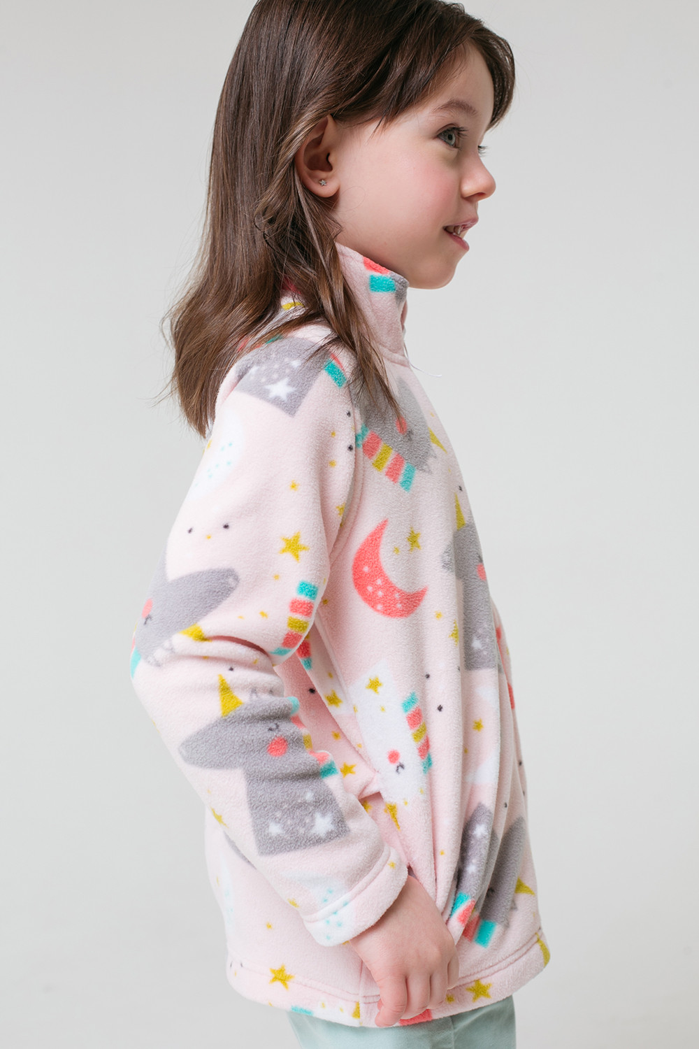 картинка Куртка флисовая для девочки Crockid ФЛ 34025/н/26 ГР от магазина детских товаров ALiSa