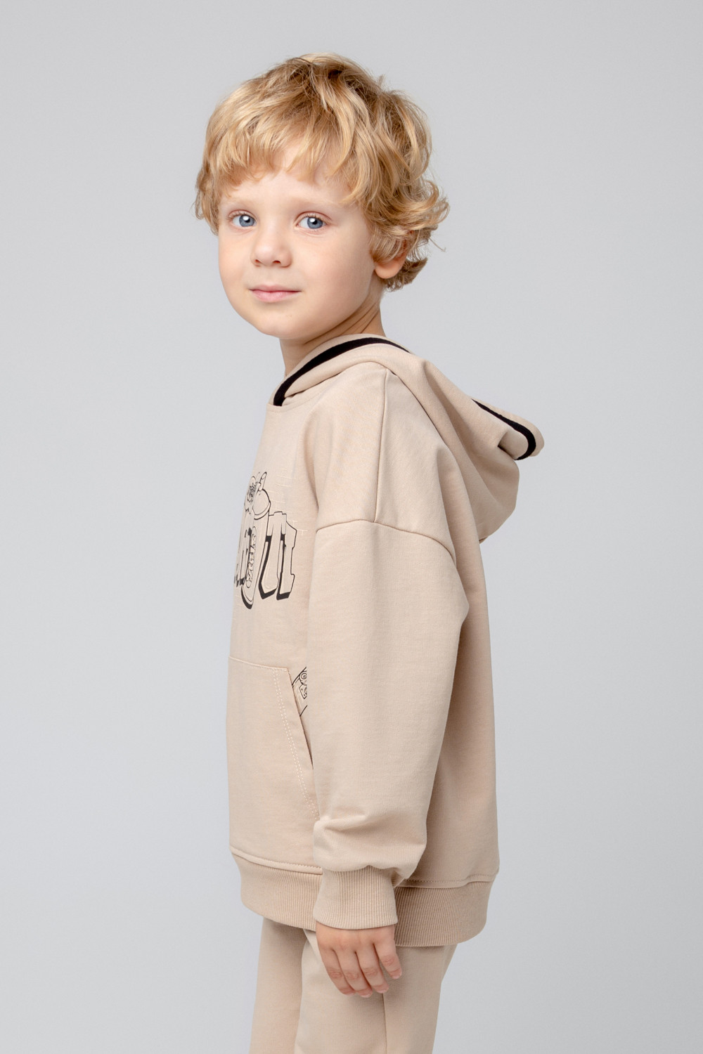 картинка Джемпер для мальчика Crockid КР 301979 темно-бежевый к360 от магазина детских товаров ALiSa