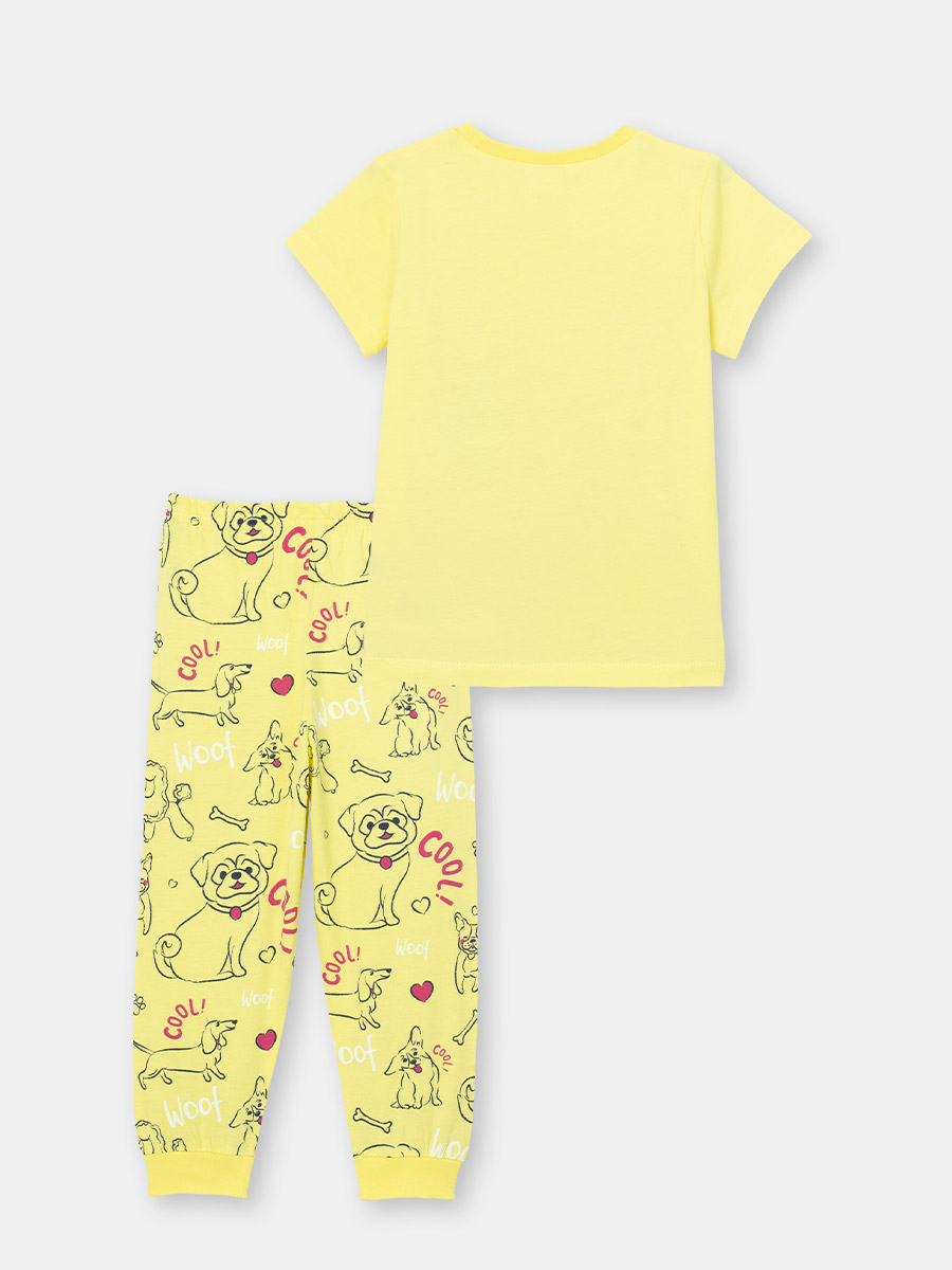 картинка Пижама для девочки Cherubino CSKG 50058-30 Желтый от магазина детских товаров ALiSa