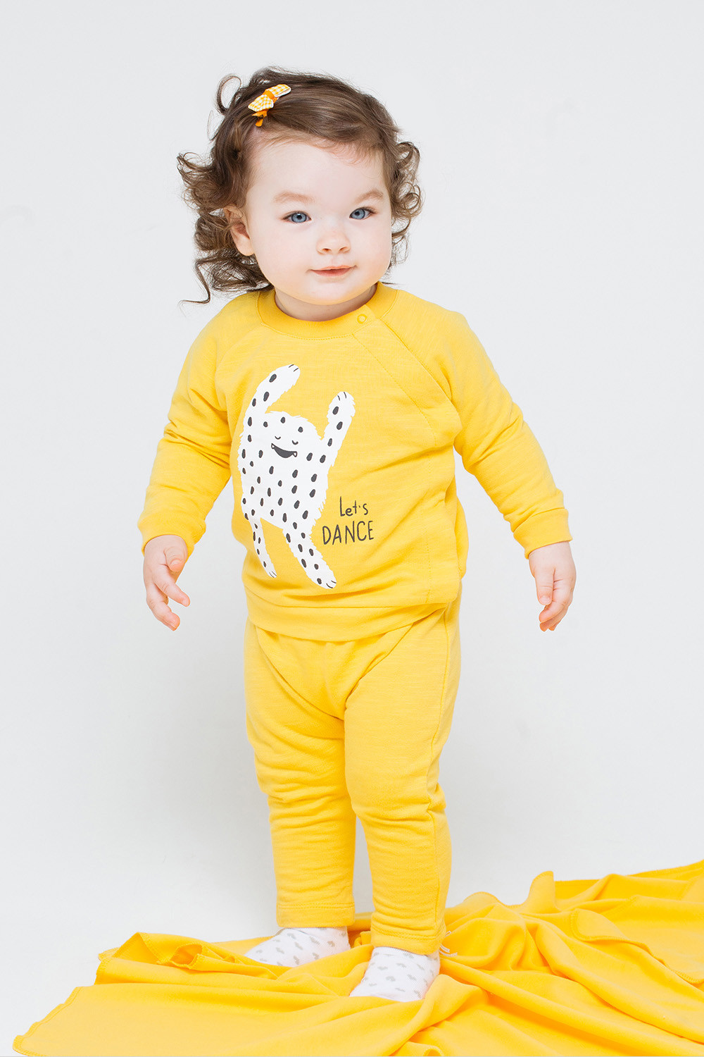 картинка Джемпер для девочки Crockid К 300724 желтый от магазина детских товаров ALiSa