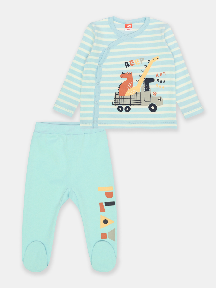 картинка Комплект для мальчика Cherubino CSNB 90164-43-354 Голубой от магазина детских товаров ALiSa