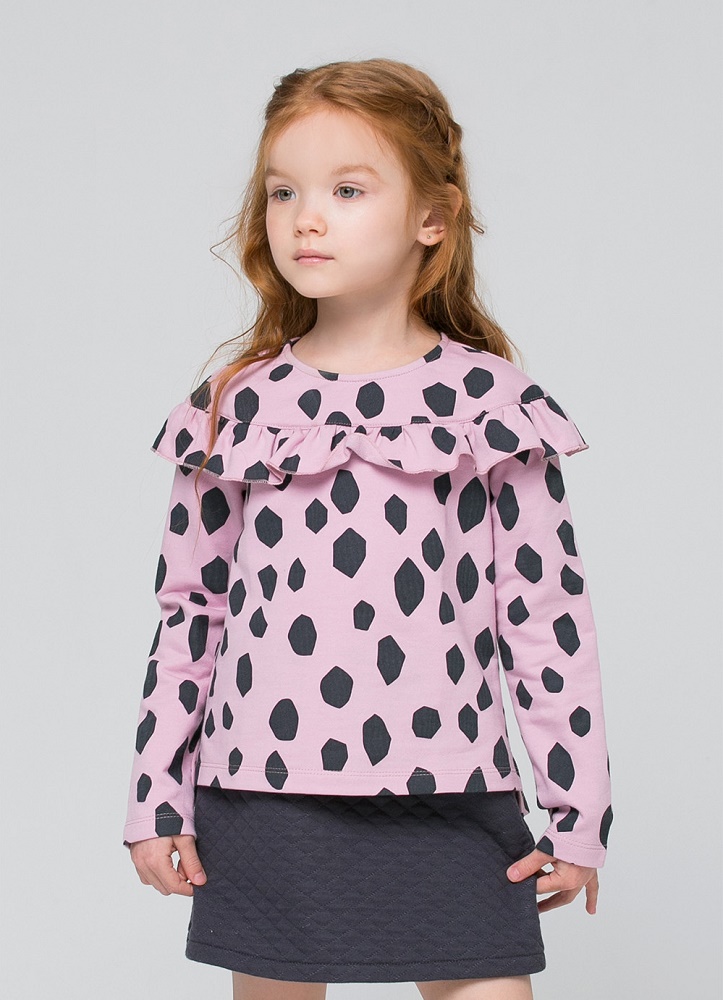 картинка Джемпер для девочки Crockid КР 300505 пятна на розовом зефире к187 от магазина детских товаров ALiSa