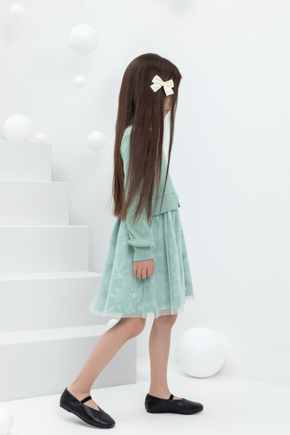 картинка Платье для девочки Crockid КР 5833 голубой прибой к433 от магазина детских товаров ALiSa