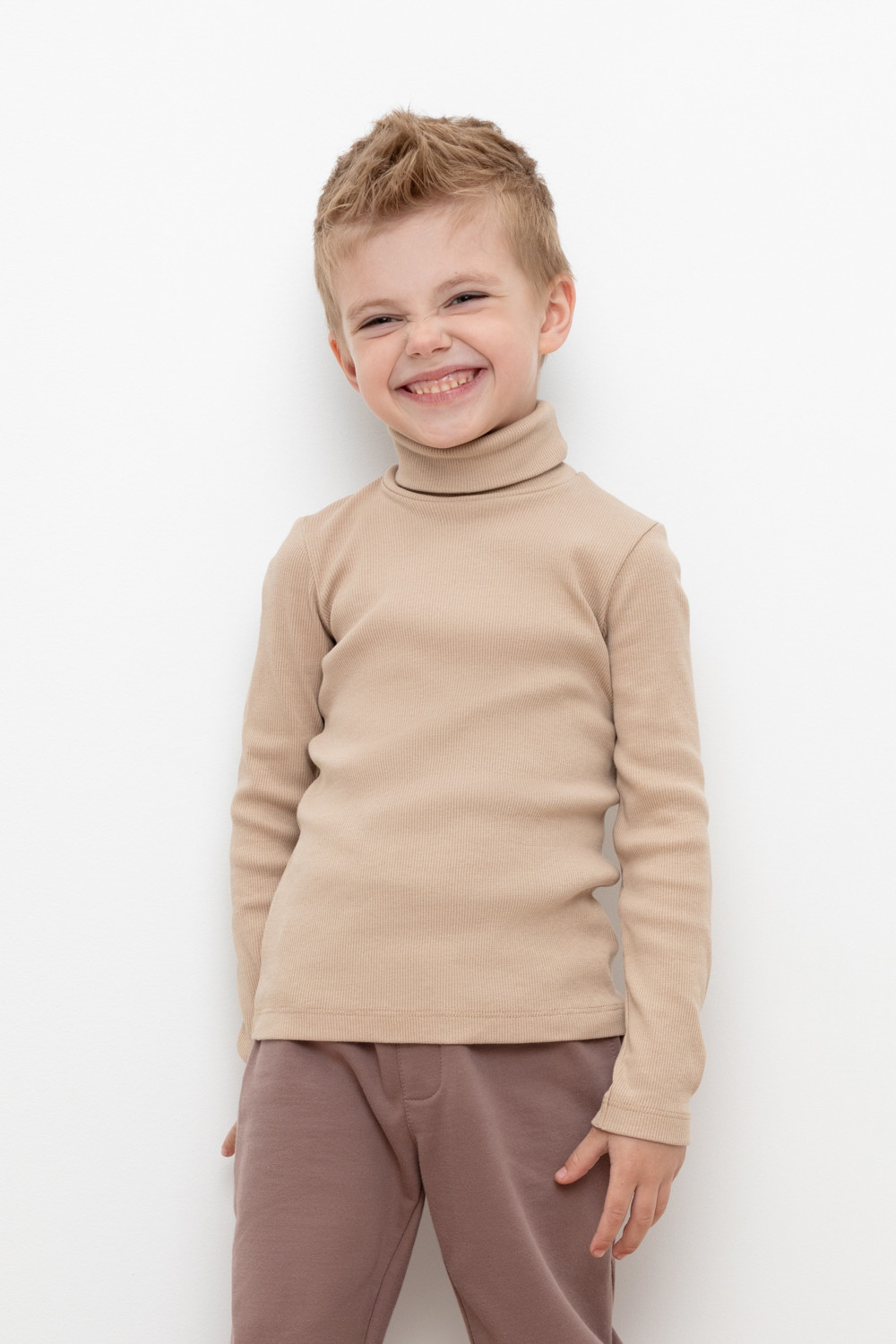картинка Джемпер для мальчика Crockid КР 301477 темно-бежевый к412 от магазина детских товаров ALiSa