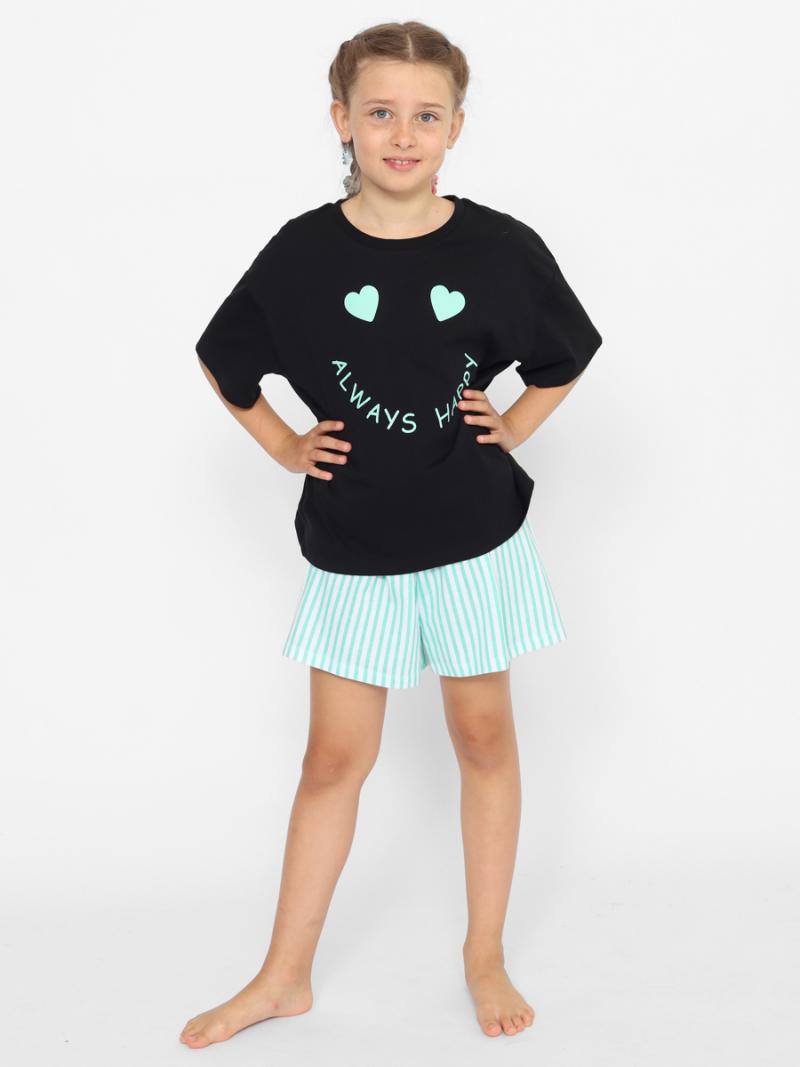 картинка Пижама для девочки Cherubino CWJG 50153-22 Черный от магазина детских товаров ALiSa