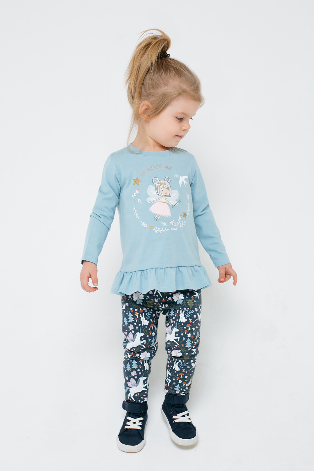 картинка Джемпер для девочки Crockid КР 301541 голубой к309 от магазина детских товаров ALiSa