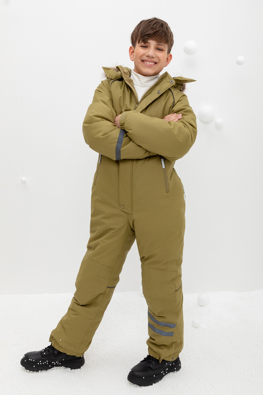 картинка Комбинезон зимний для мальчика Crockid ВК 60102/3 ГР (122-158) от магазина детских товаров ALiSa