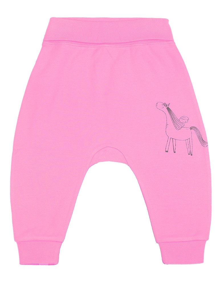 картинка Брюки для девочки Crockid К 4634 темно-розовый (единорог) от магазина детских товаров ALiSa
