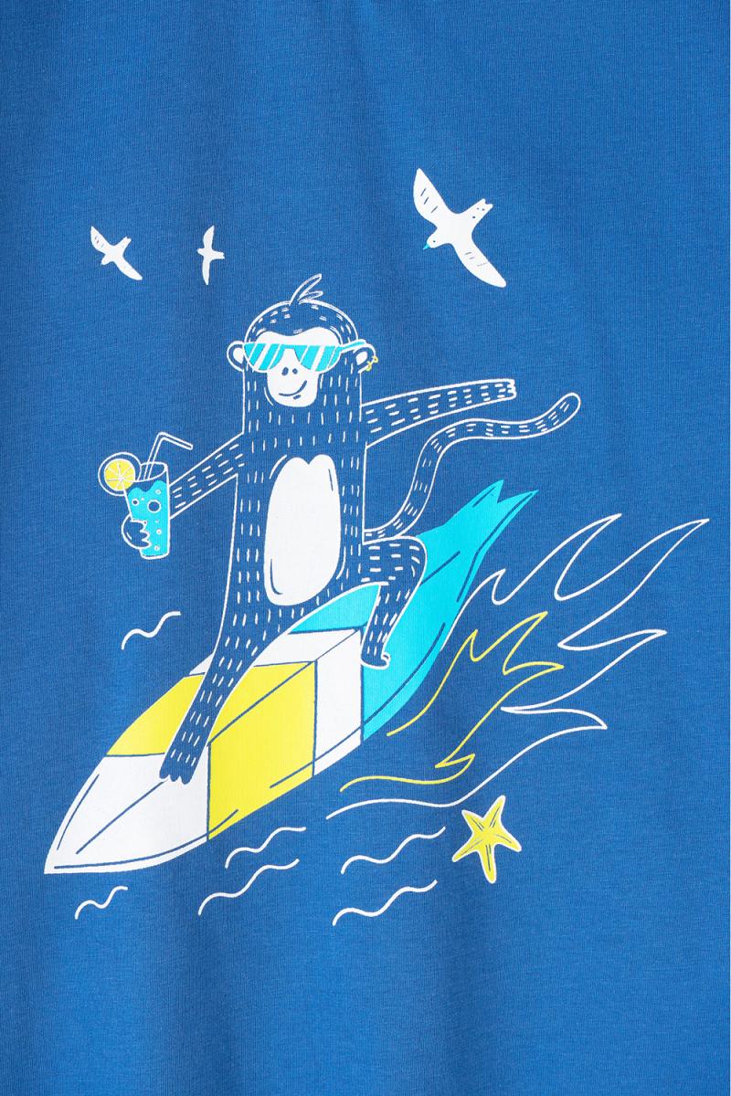 картинка Пижама для мальчика Crockid К 1529 синий, пляж от магазина детских товаров ALiSa