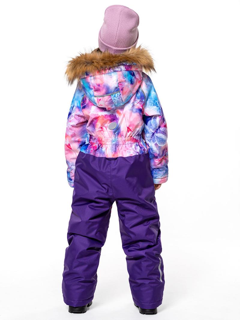 картинка Комбинезон зимний для девочки NIKASTYLE 8з1023 персиковый черничный от магазина детских товаров ALiSa