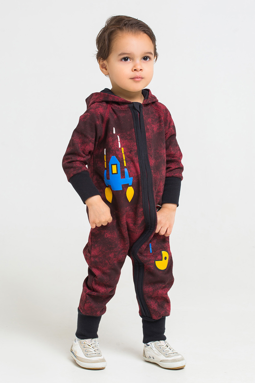 картинка Комбинезон для мальчика Crockid КР 6271 бордовый к218 от магазина детских товаров ALiSa