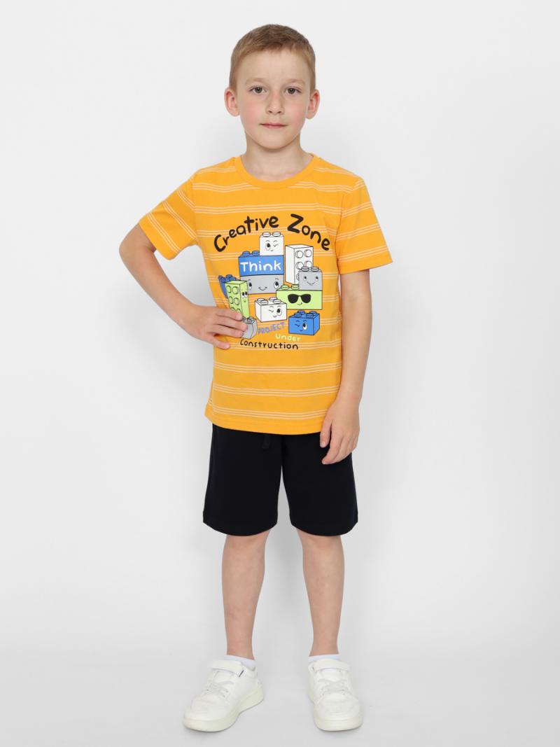 картинка Комплект для мальчика Cherubino CWKB 90148-29 Оранжевый от магазина детских товаров ALiSa