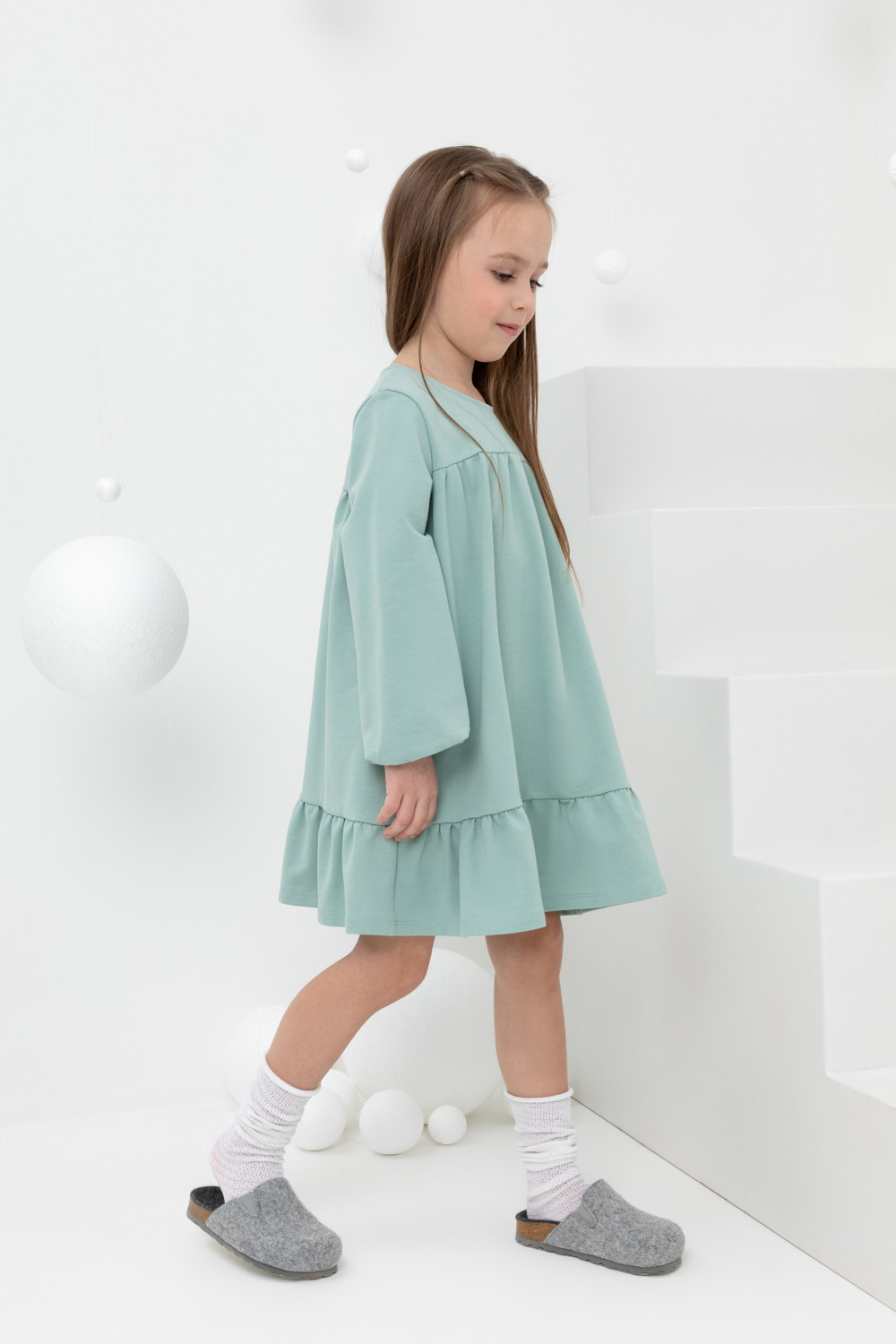 картинка Платье для девочки Crockid КР 5819 голубой прибой к433 от магазина детских товаров ALiSa