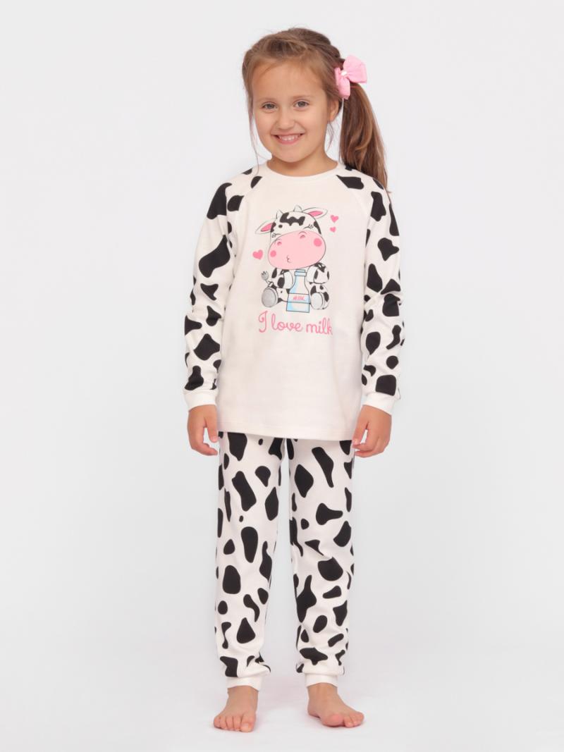 картинка Пижама для девочки Cherubino CSKG 50086-21 Экрю от магазина детских товаров ALiSa