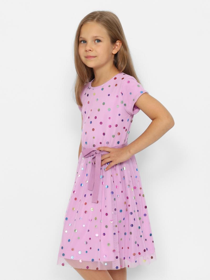 картинка Платье для девочки Cherubino CWKG 63636-45 Лаванда от магазина детских товаров ALiSa
