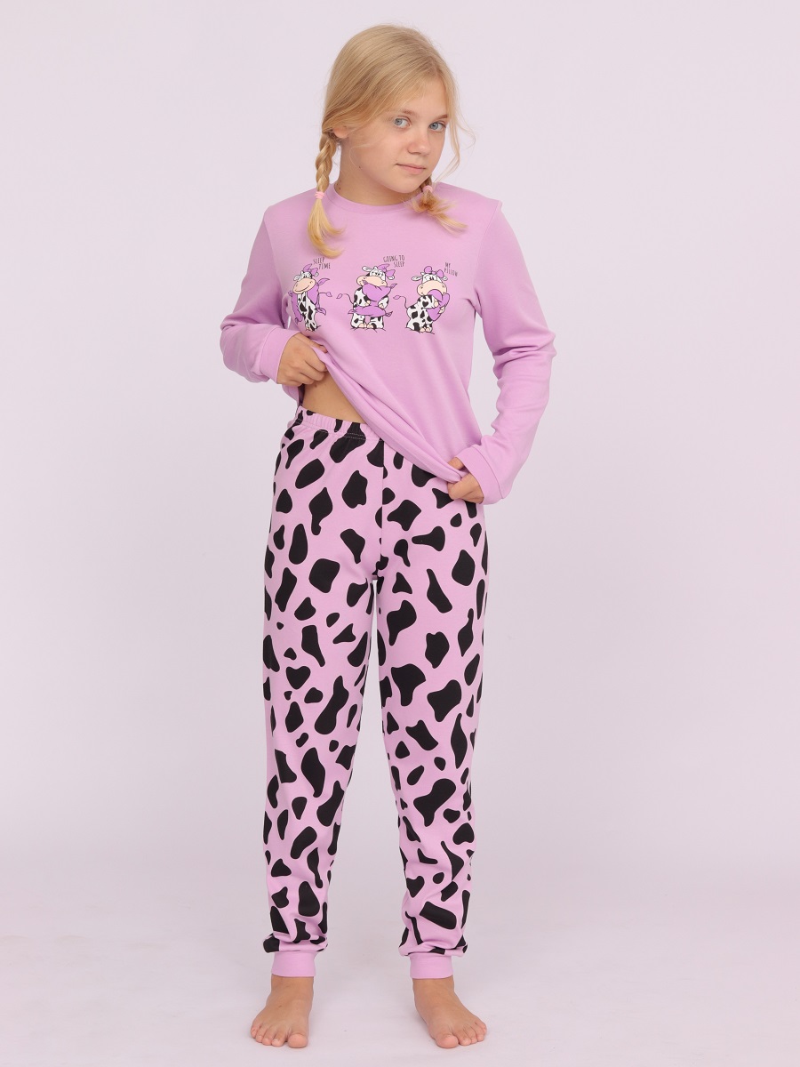 картинка Пижама для девочки Cherubino CSJG 50103-45 Лаванда от магазина детских товаров ALiSa