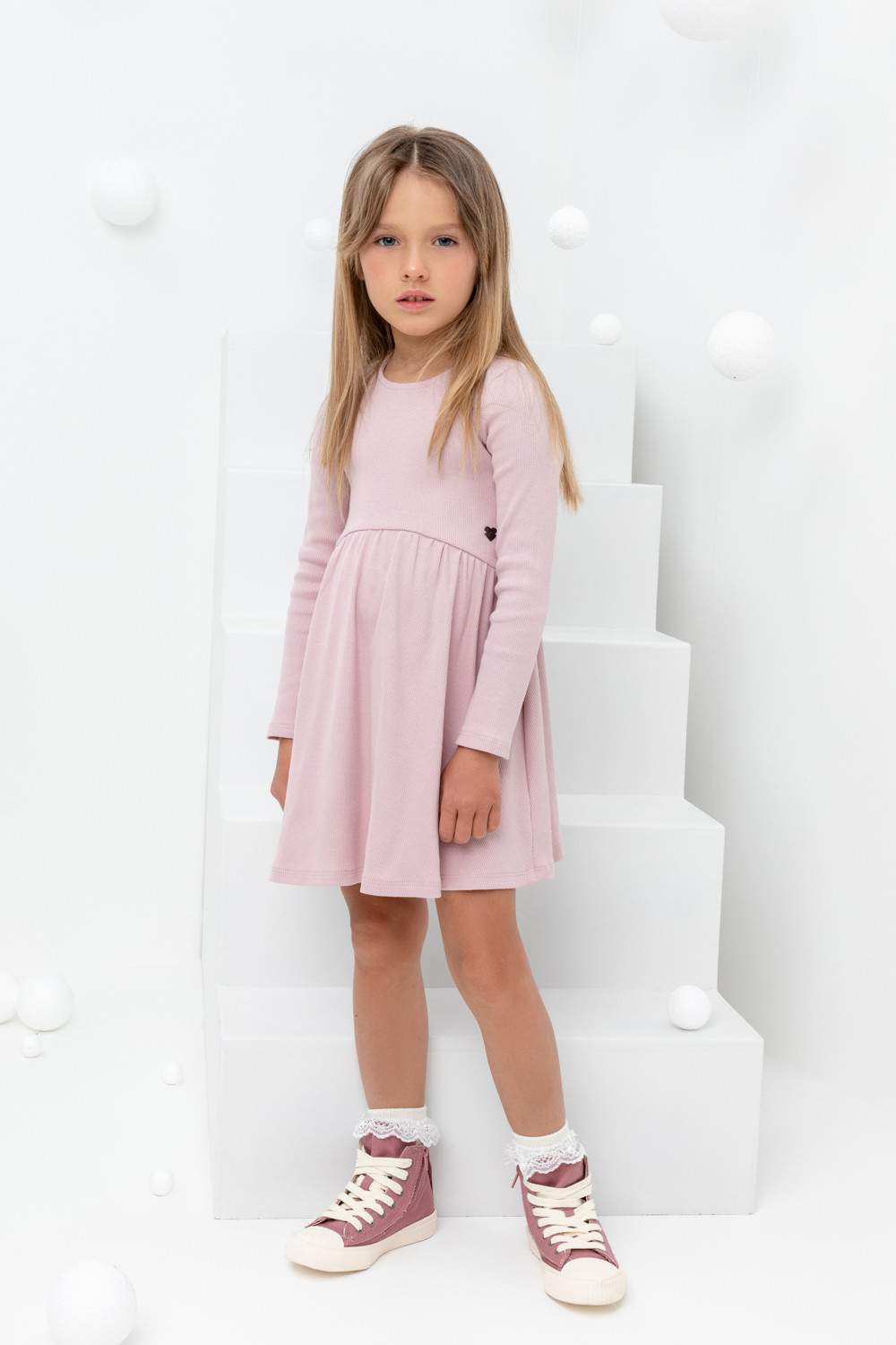картинка Платье для девочки Crockid КР 5778 розовый лед к405 от магазина детских товаров ALiSa