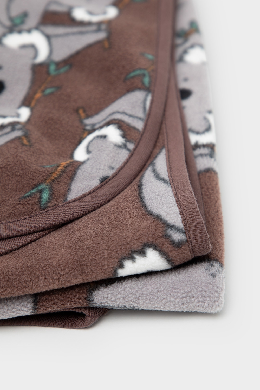 картинка Плед флисовый Crockid ФЛ 85000 темно-коричневый, коалы от магазина детских товаров ALiSa
