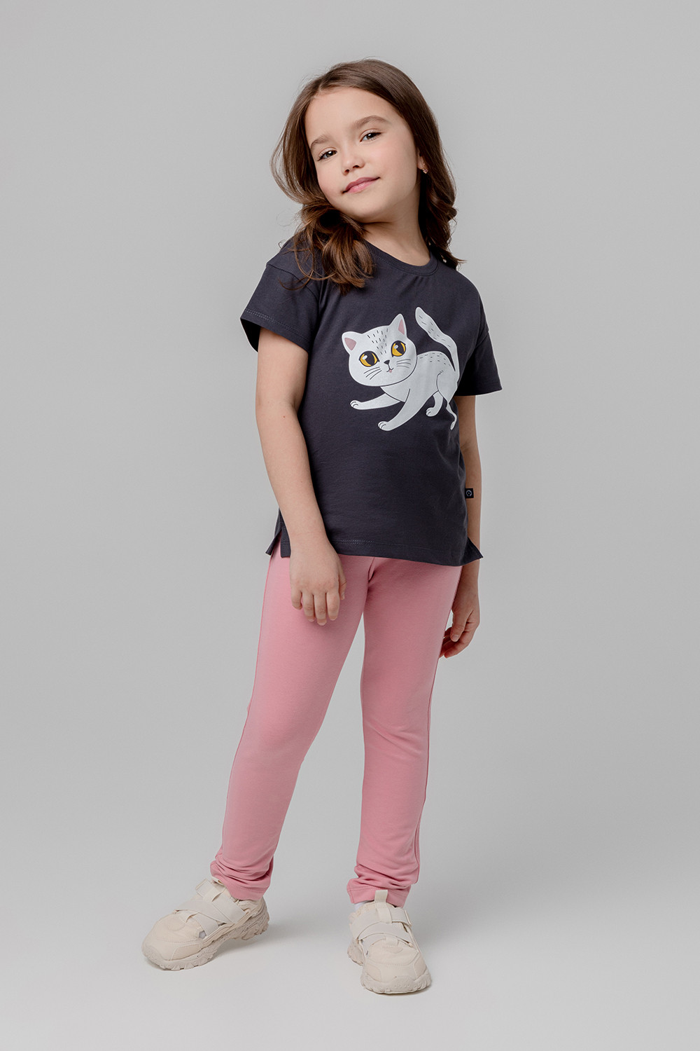 картинка Брюки для девочки Crockid КР 400450 розовый зефир к345 от магазина детских товаров ALiSa