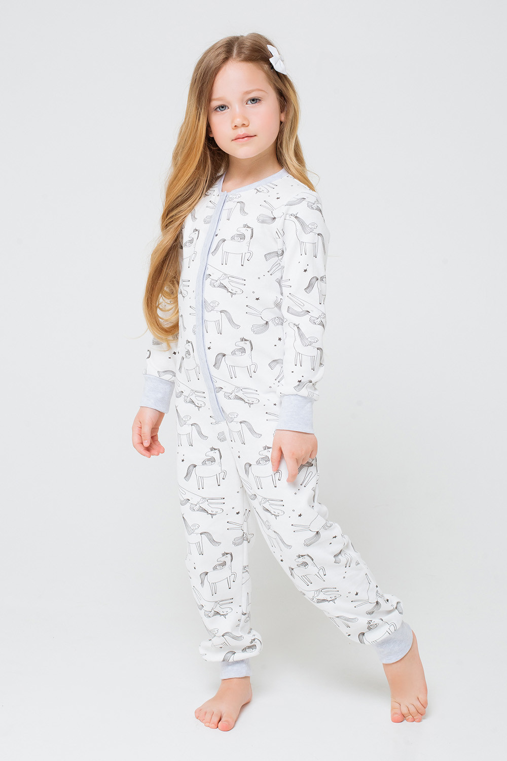 картинка Комбинезон пижама детская Crockid К 6268 единороги на сахаре от магазина детских товаров ALiSa