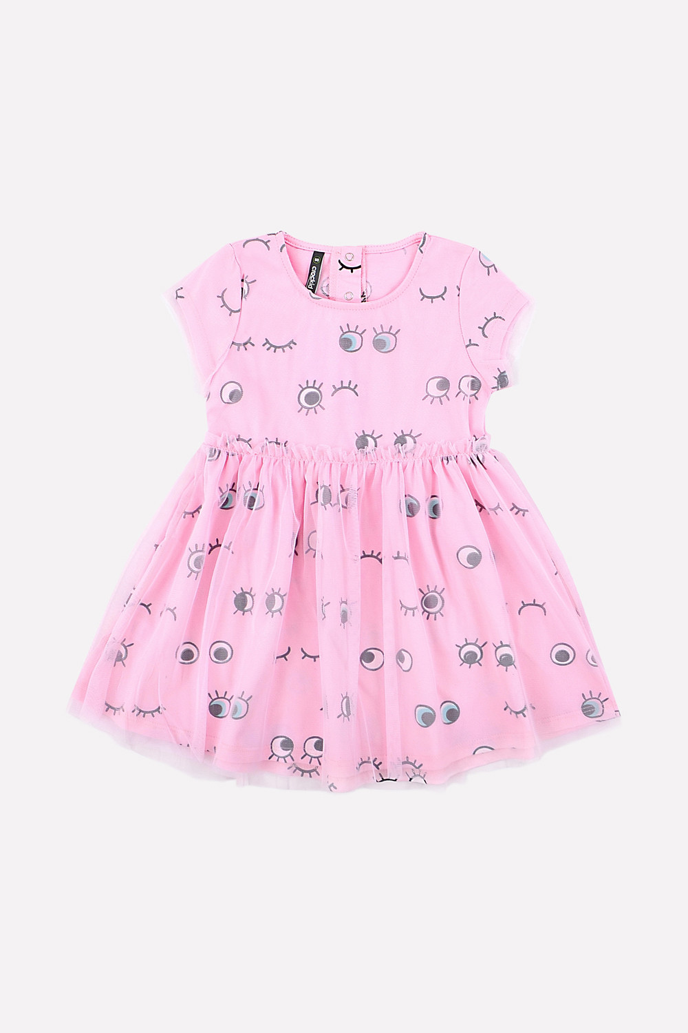 картинка Платье для девочки Crockid КР 5501/1 глазки на розовом облаке к201 от магазина детских товаров ALiSa