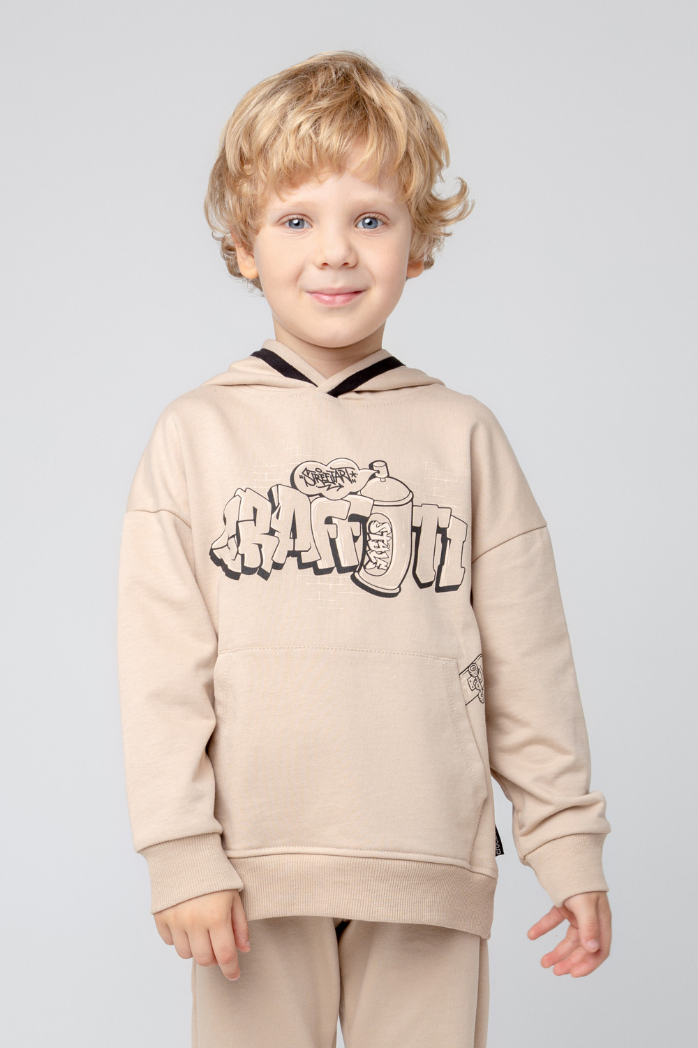 картинка Джемпер для мальчика Crockid КР 301979 темно-бежевый к360 от магазина детских товаров ALiSa