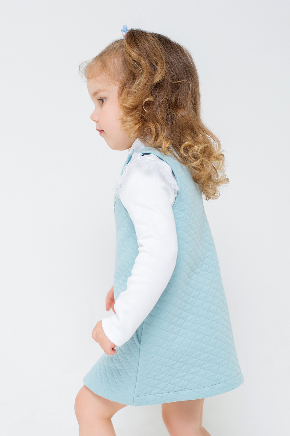 картинка Сарафан для девочки Crockid КР 5719 голубой к309 от магазина детских товаров ALiSa