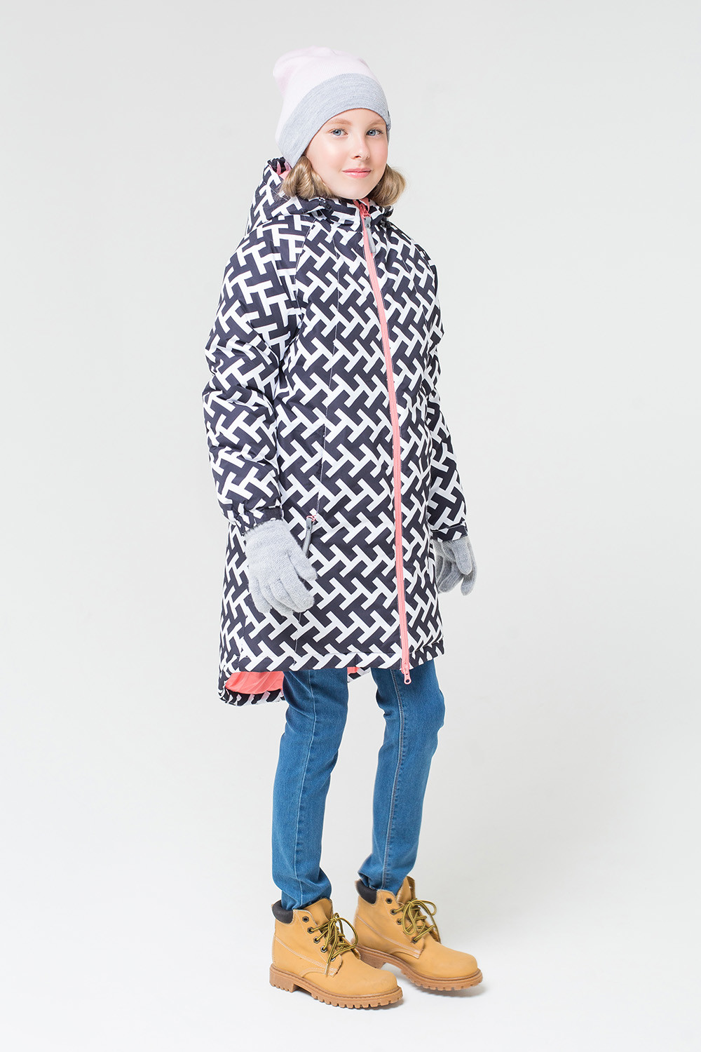 картинка Пальто зимнее для девочки Crockid ВК 38040/н/1 ГР от магазина детских товаров ALiSa