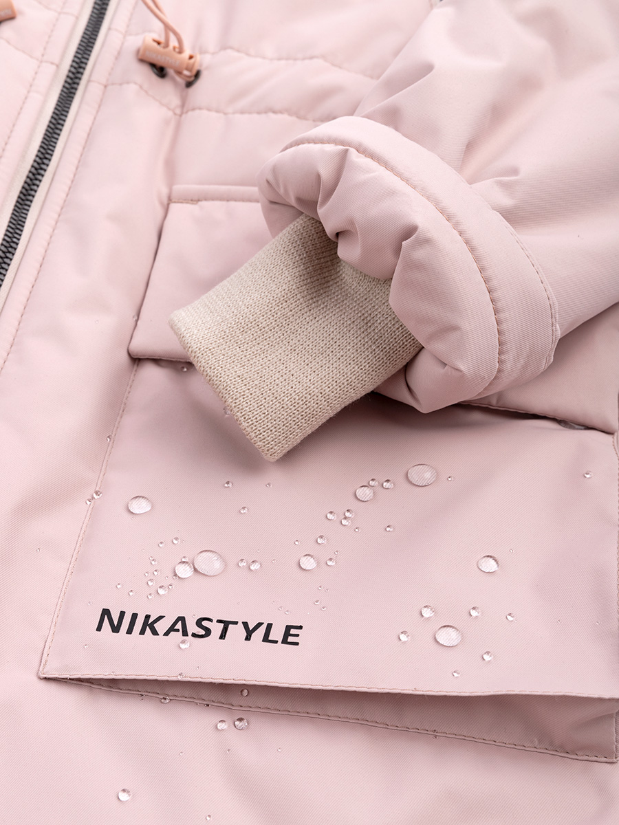 картинка Куртка Парка зимняя для девочки NIKASTYLE 5з4023 пудровый от магазина детских товаров ALiSa