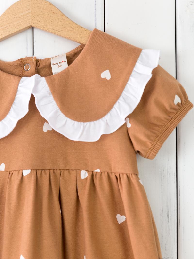 картинка Платье для девочки Baby Boom С198/1-К сердечки на загаре от магазина детских товаров ALiSa