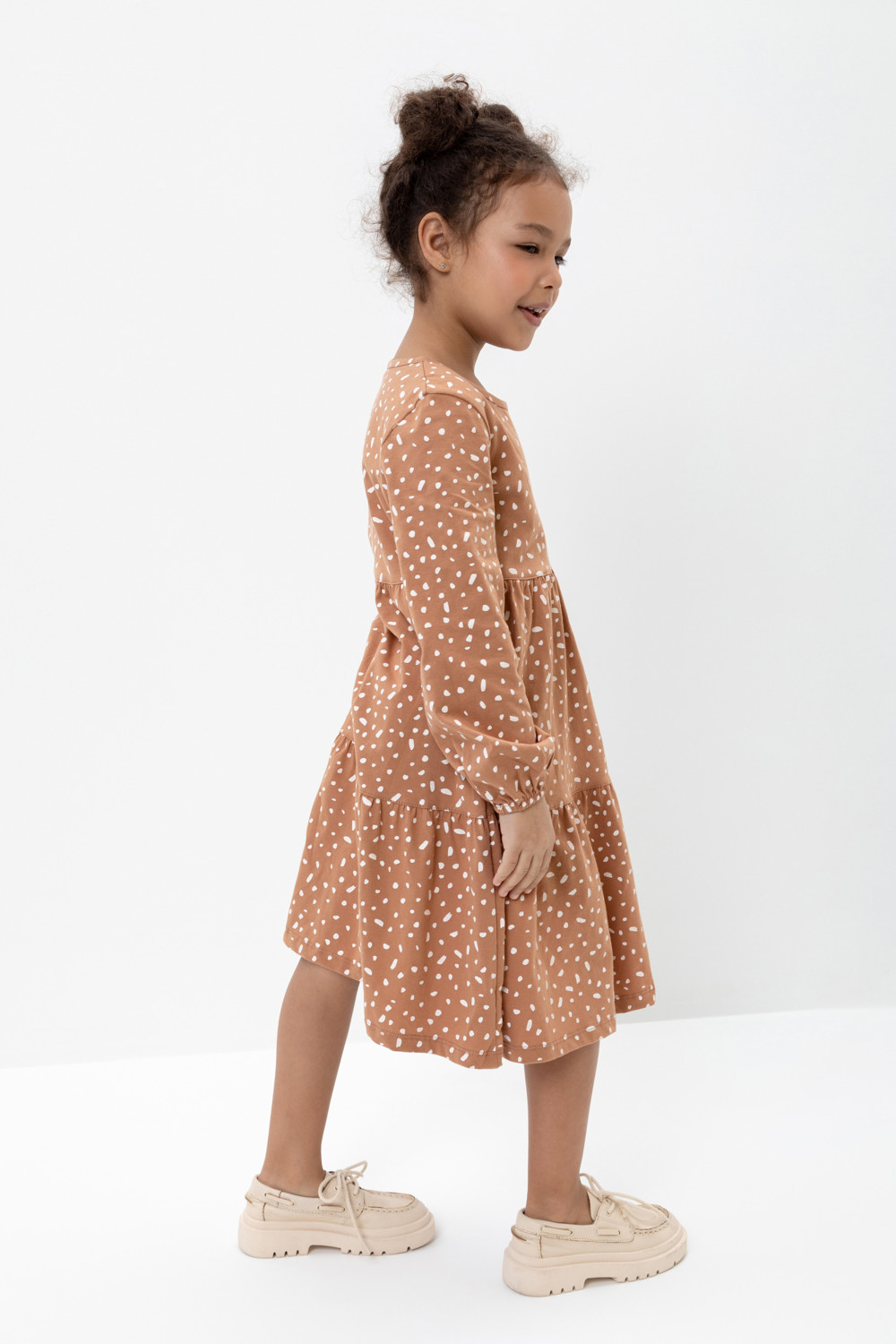 картинка Платье для девочки Crockid К 5770 индийский загар, россыпь от магазина детских товаров ALiSa