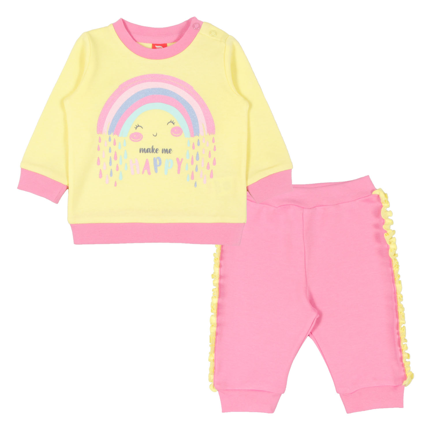 картинка Комплект для девочки Сherubino CWB 9863 (248) Желтый-Розовый от магазина детских товаров ALiSa