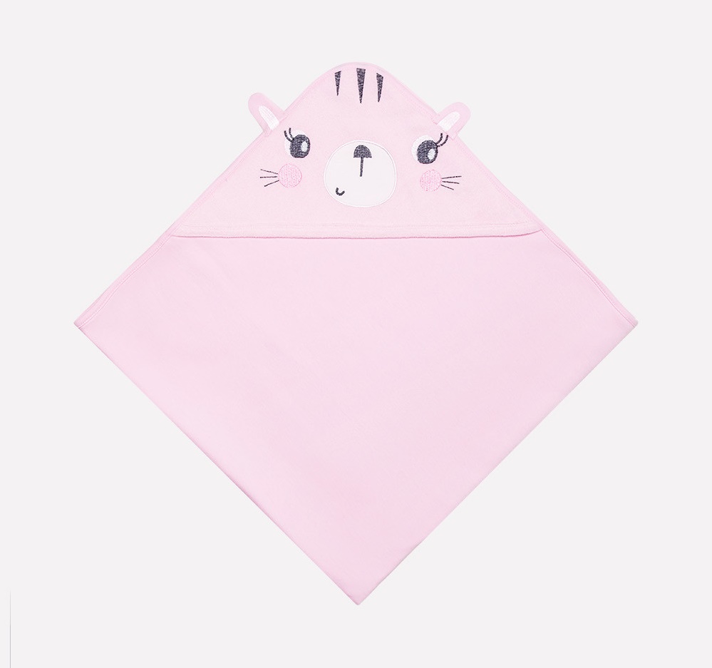 картинка Простынка для купания Crockid К 8500 розовое облако (звери саванны) от магазина детских товаров ALiSa