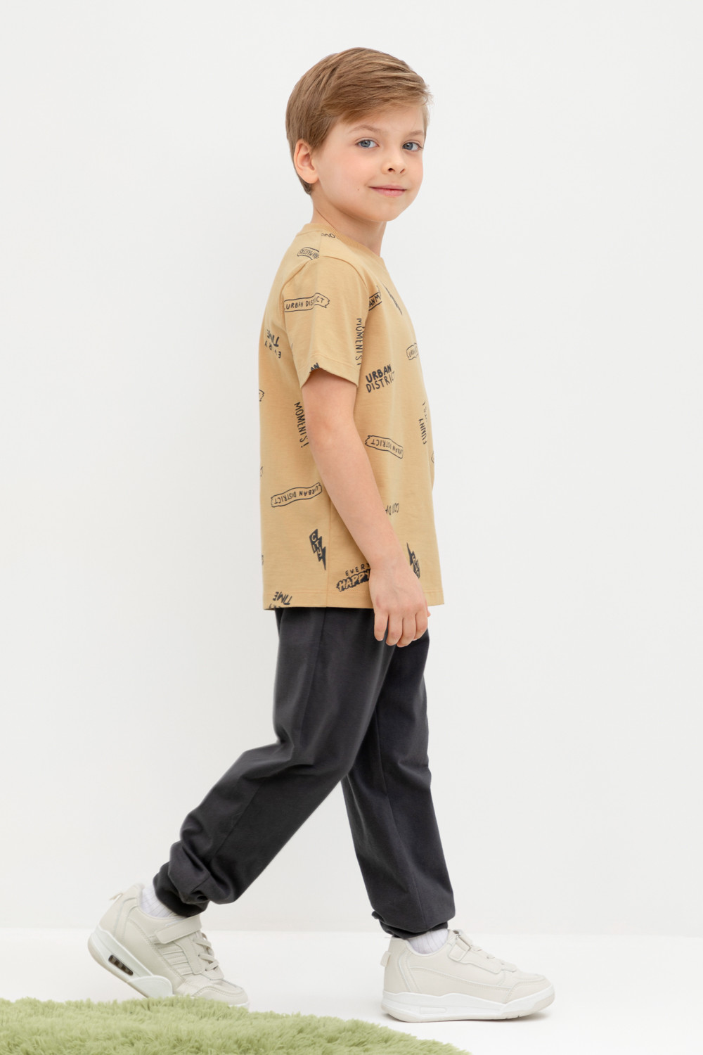картинка Брюки для мальчика Crockid КР 400633 черный песок к440 от магазина детских товаров ALiSa