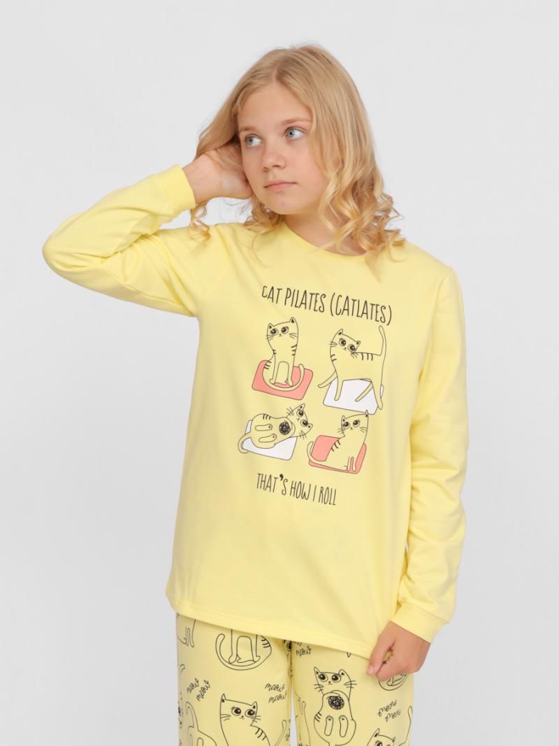 картинка Пижама для девочки Cherubino CSJG 50105-30 Желтый от магазина детских товаров ALiSa