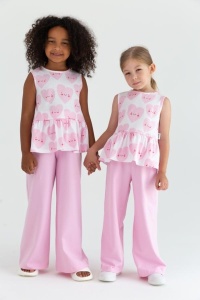 Комплект для девочки Baby Boom КД560/1-К Сердечки + розовый Комплект для девочки Baby Boom КД560/1-К Сердечки + розовый