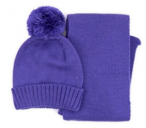 Комплект детский Crockid К 214к/2Ш лиловый шарф + шапка