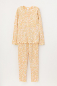 Пижама для девочки Crockid К 1618 светлая мимоза, цветочный узор