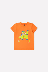 Футболка для мальчика Crockid КР 301671 тропический оранжевый к328