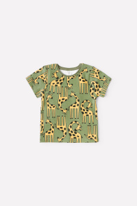 Футболка для мальчика Crockid К 301156 веселые жирафы на зеленом я108