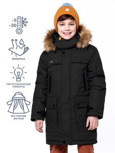 Куртка зимняя для мальчика NIKASTYLE 4з3323 черный