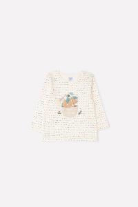 Джемпер для девочки Crockid К 301576 цветные штрихи на белой лилии