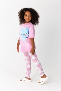 Комплект для девочки Baby Boom КД559/2-К Розовый + сердечки Комплект для девочки Baby Boom КД559/2-К Розовый + сердечки